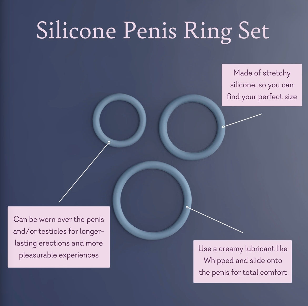Silicone Penis Ring Set