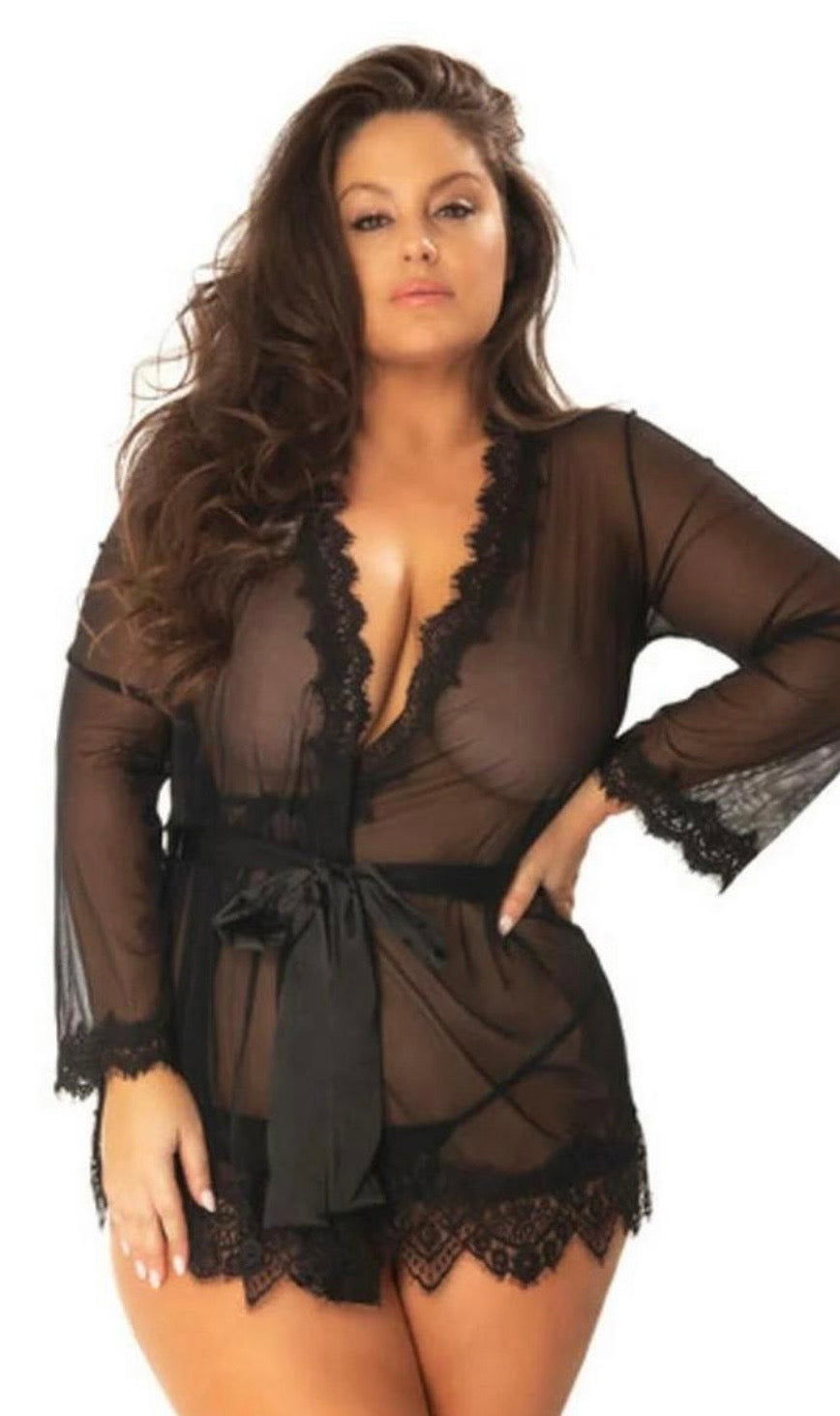 Provence Short Sheer Robe