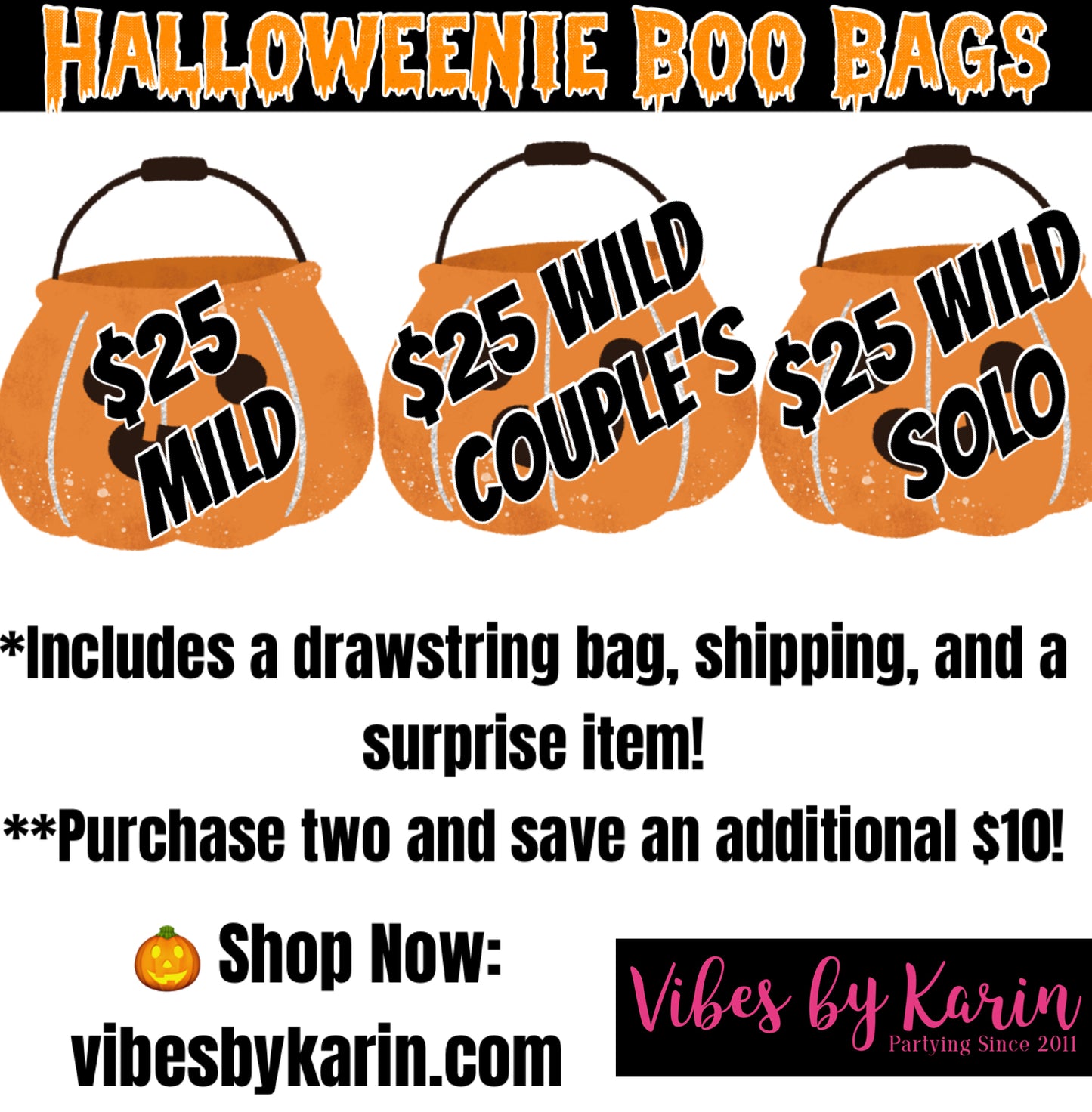 Halloweenie Boo Bags